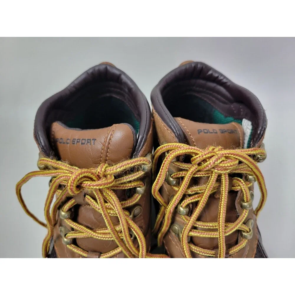 Polo‎ Sport Ralph Lauren Mens Brown Leather Duck  Boots  US 8.5